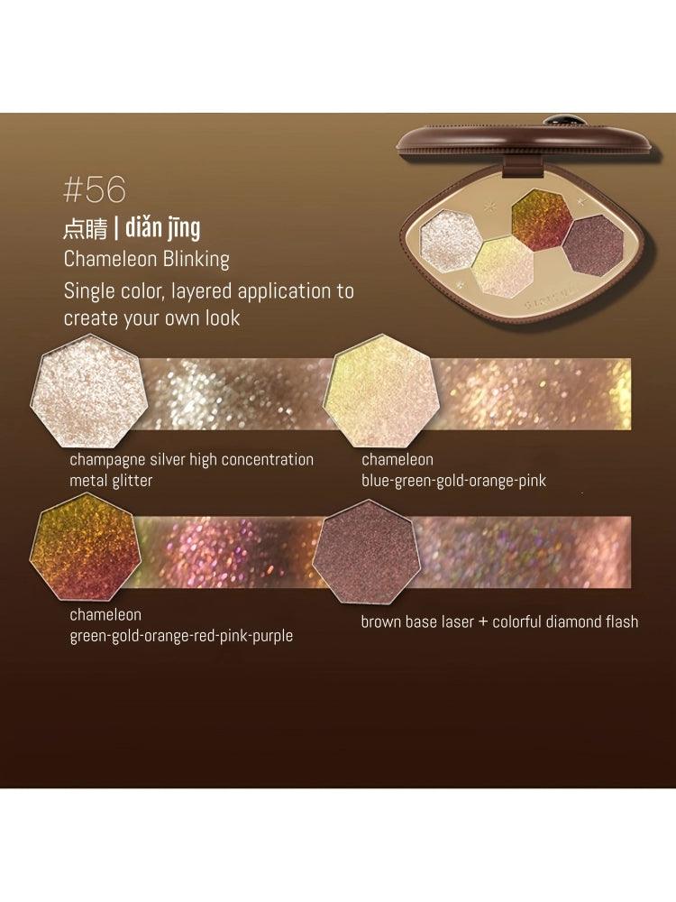 Girlcult 4 Colors Eyeshadow Palette Gold Rush GC037