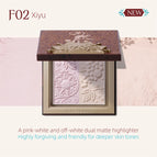 F02 Xiyu｜Pink-White and Off-White Dual Matte Highlighter