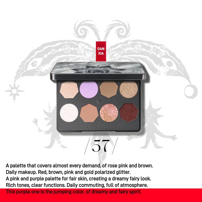 Girlcult 8 Colors Eyeshadow Palette Miaowu Chic Decent Beauty