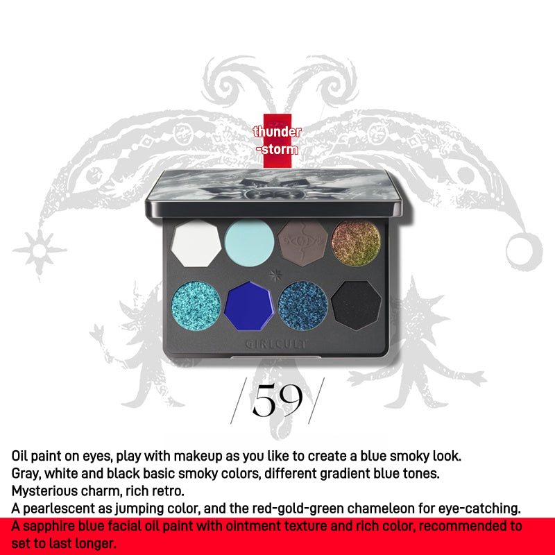 Girlcult 8 Colors Eyeshadow Palette Miaowu Chic Decent Beauty