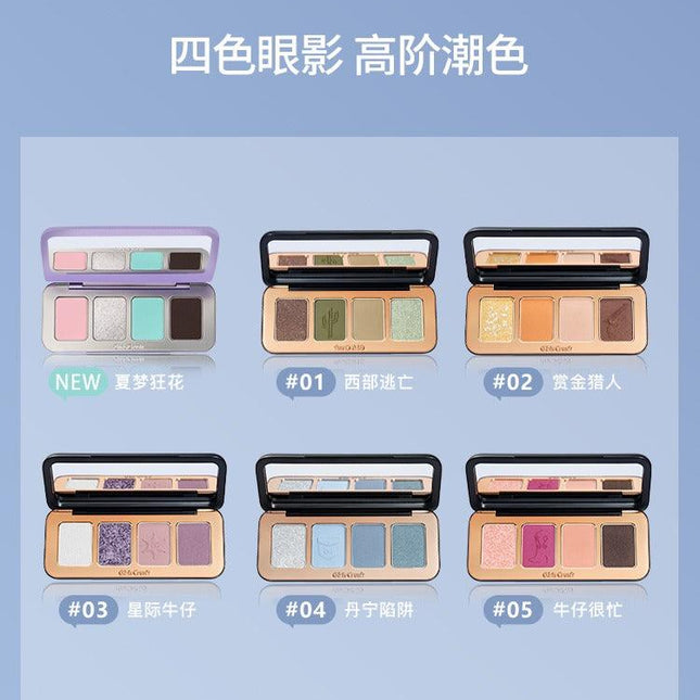 GirlsCrush - 4 Colors Eyeshadow Palette 9g