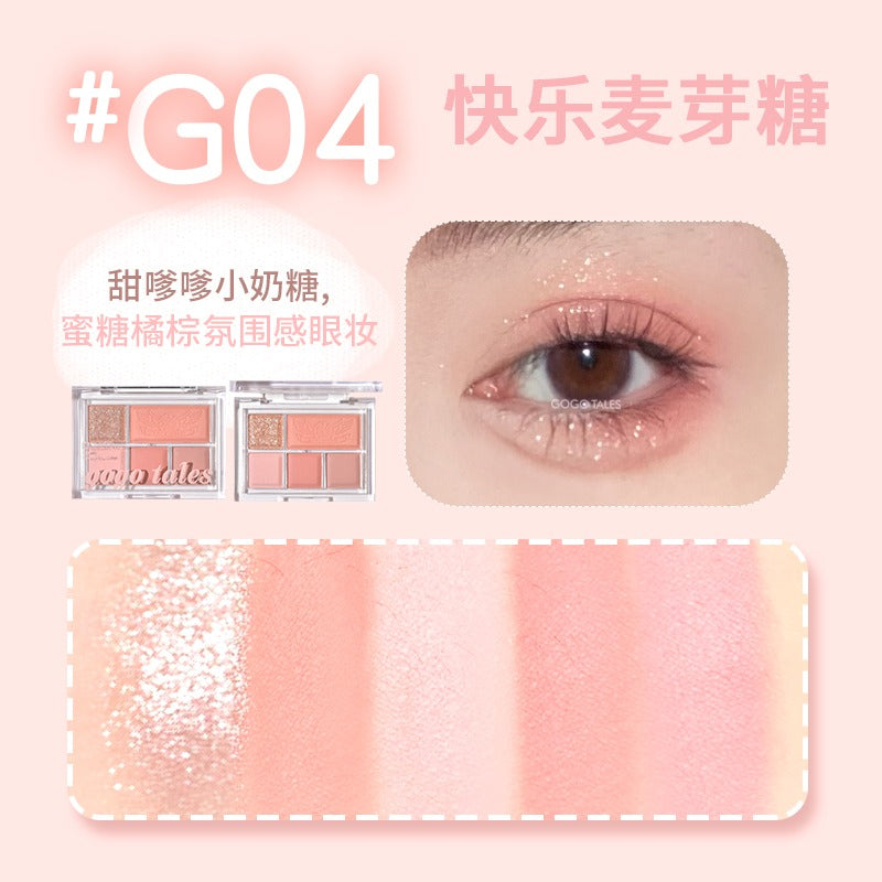 Gogo Tales 5 Colors Eyeshadow GT630
