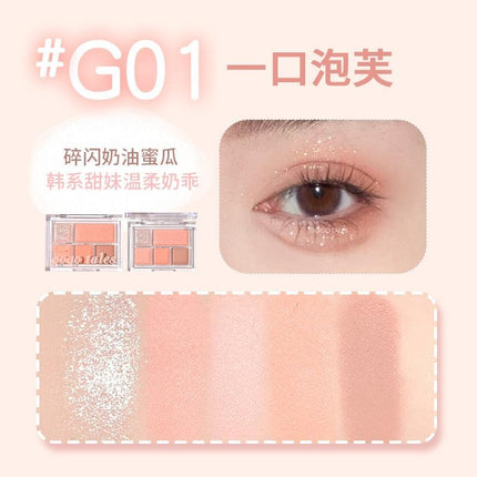 GOGO TALES 5 Colors Eyeshadow GT630