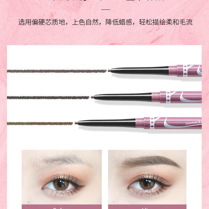 Gracebabi Eyebrow Pencil N Eyebrow Brush GB002 - Chic Decent