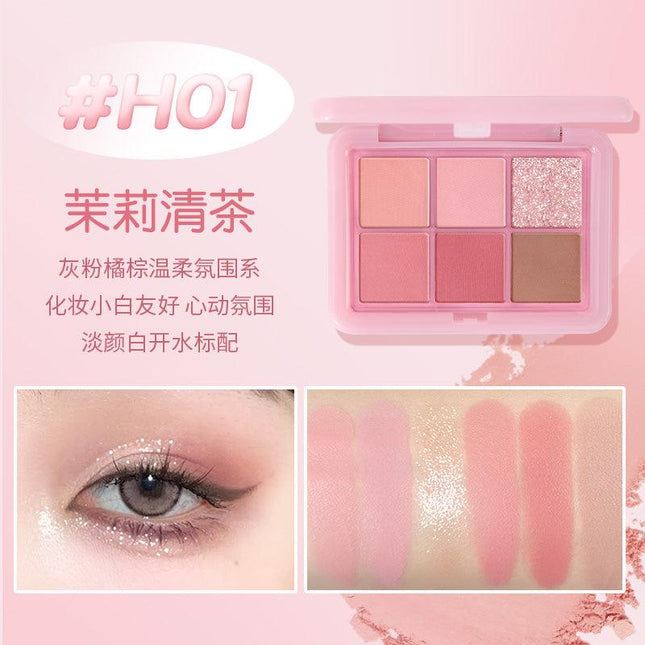 HOLDLIVE - 6 Colors Eye Shadow 9g