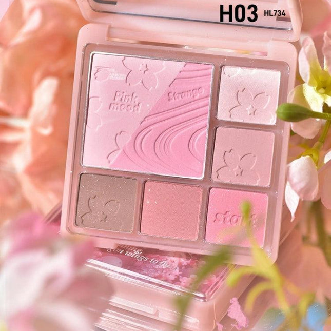 HOLDLIVE - Pink Mist Dream Blush N Eyeshadow Palette 14g