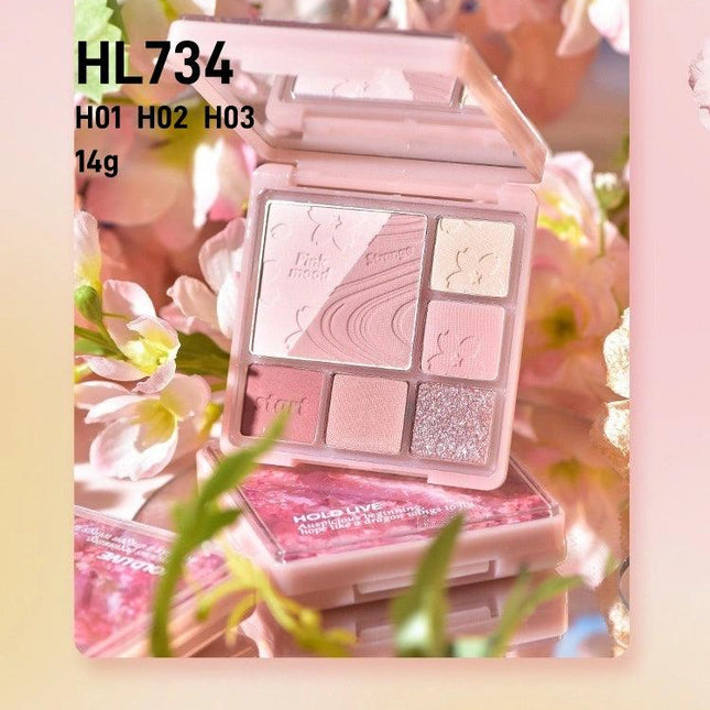 HOLDLIVE - Pink Mist Dream Blush N Eyeshadow Palette 14g