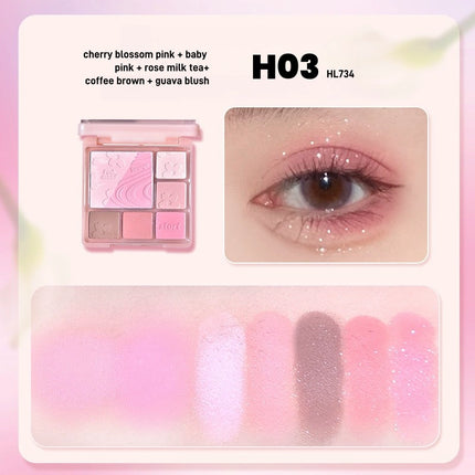 HOLD LIVE Pink Mist Dream Blush N Eyeshadow Palette HL734