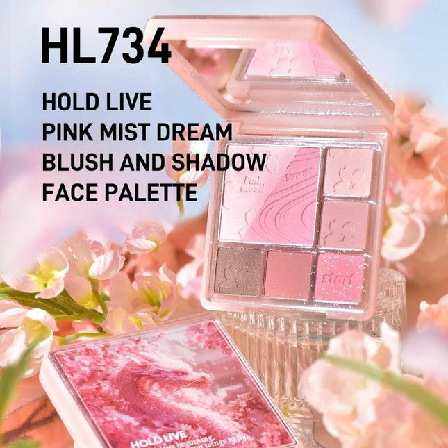 HOLDLIVE - Pink Mist Dream Blush N Eyeshadow Palette 14g