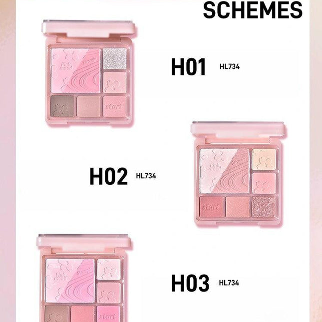 HOLDLIVE - Pink Mist Dream Blush N Eyeshadow Palette 14g