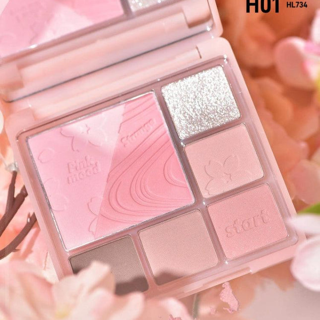 HOLDLIVE - Pink Mist Dream Blush N Eyeshadow Palette 14g