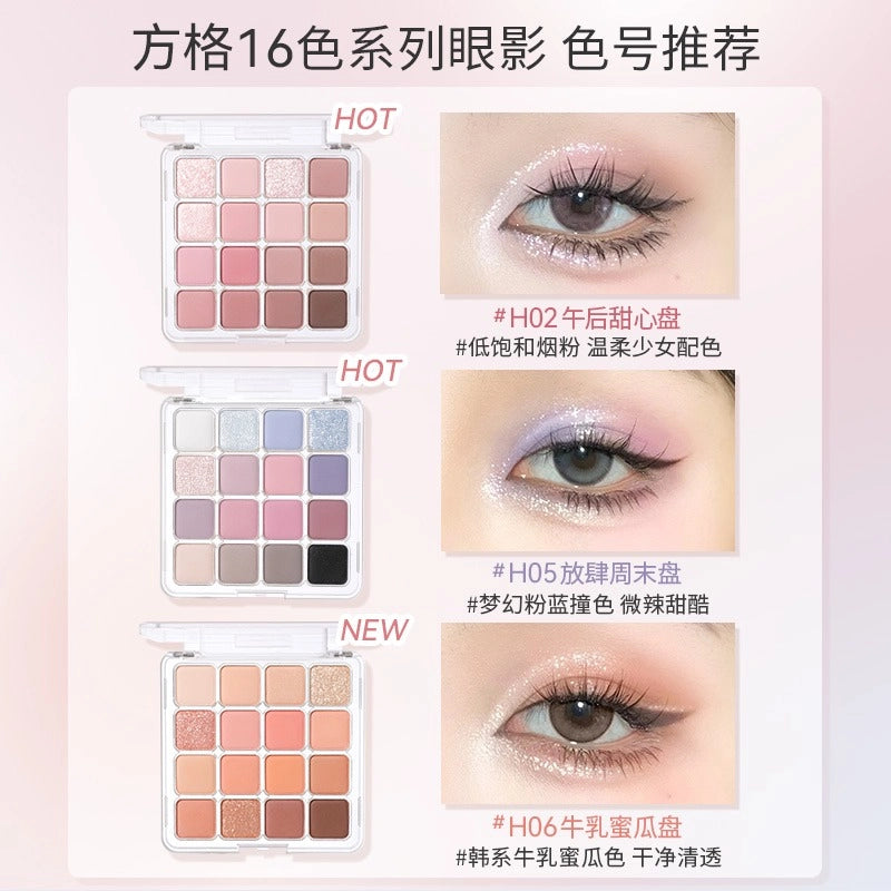 HOLD LIVE 16 Colors Eyeshadow Tray HL716