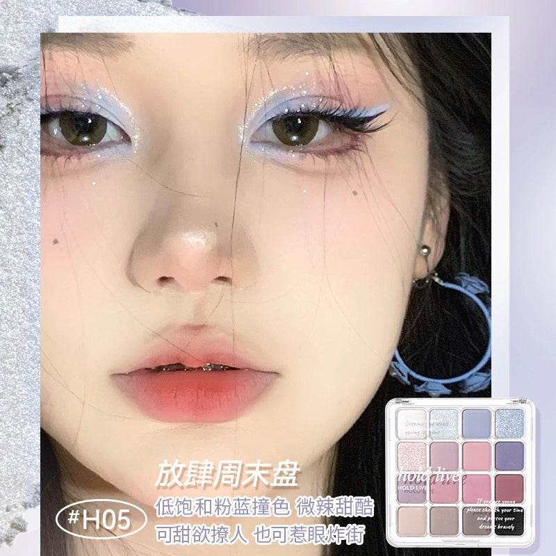 HOLD LIVE 16 Colors Eyeshadow Tray HL716