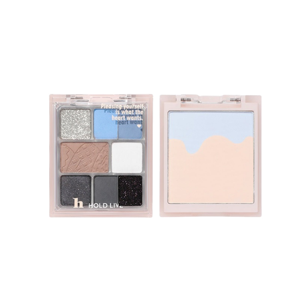 HOLD LIVE 3 in 1 Face Palette Powder Blusher Eyeshadow HL756