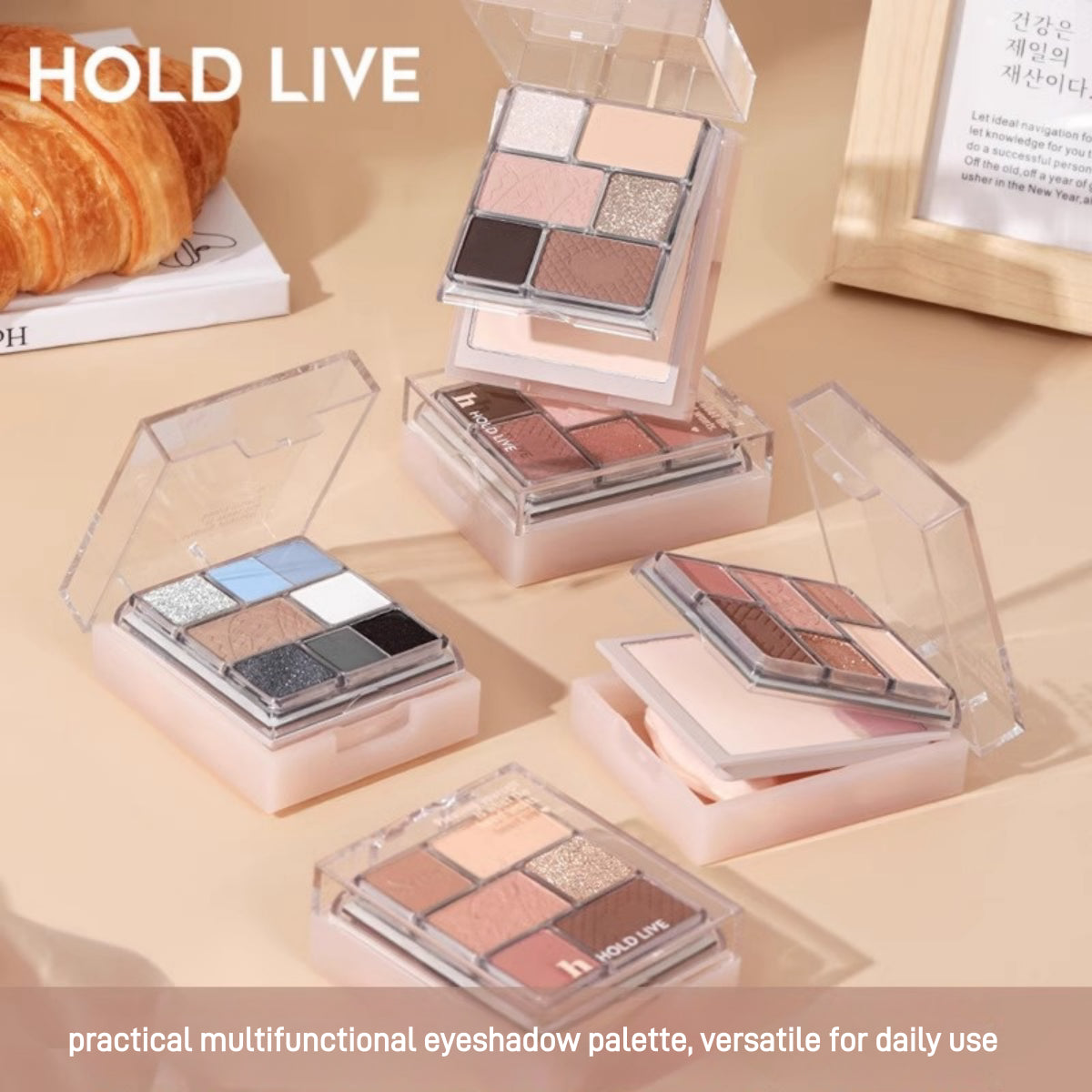 HOLD LIVE 3 in 1 Face Palette Powder Blusher Eyeshadow HL756