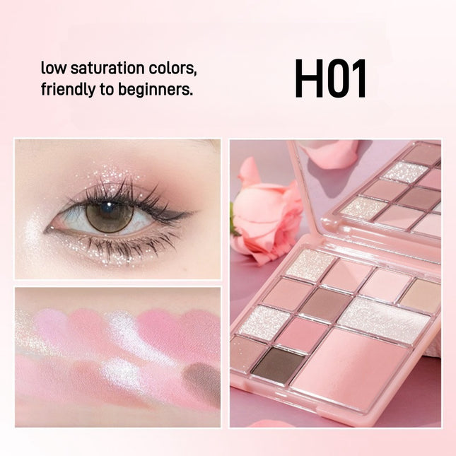 HOLDLIVE - Floral Comprehensive Powder Palette 12 Colors 15g