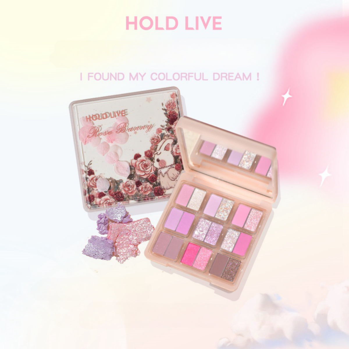 HOLD LIVE Secret Garden Eyeshadow Palette 18 Colors HL692