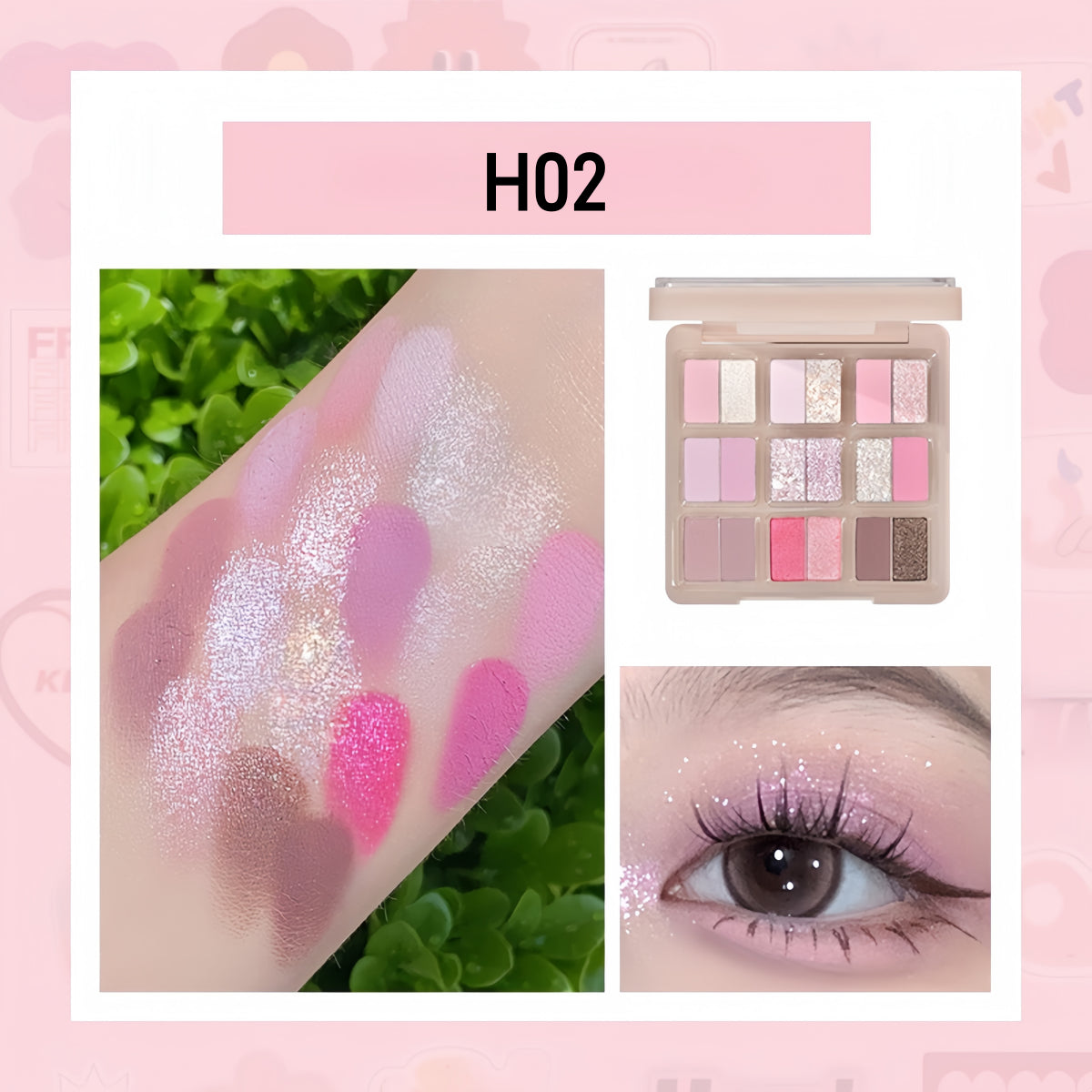 HOLD LIVE Secret Garden Eyeshadow Palette 18 Colors HL692