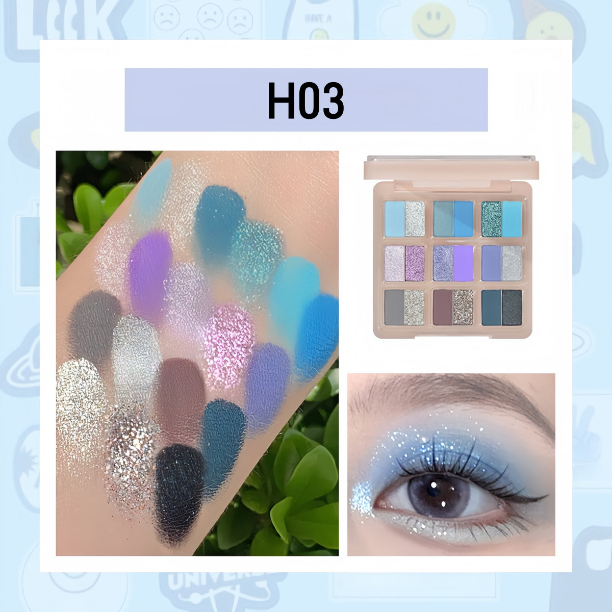 HOLD LIVE Secret Garden Eyeshadow Palette 18 Colors HL692