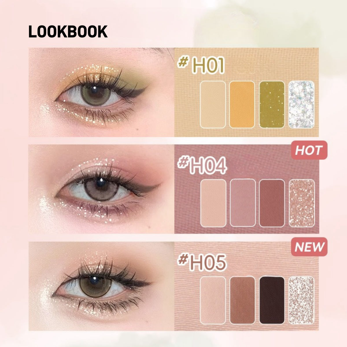 HOLD LIVE Secret Garden Eyeshadow Palette 18 Colors HL692