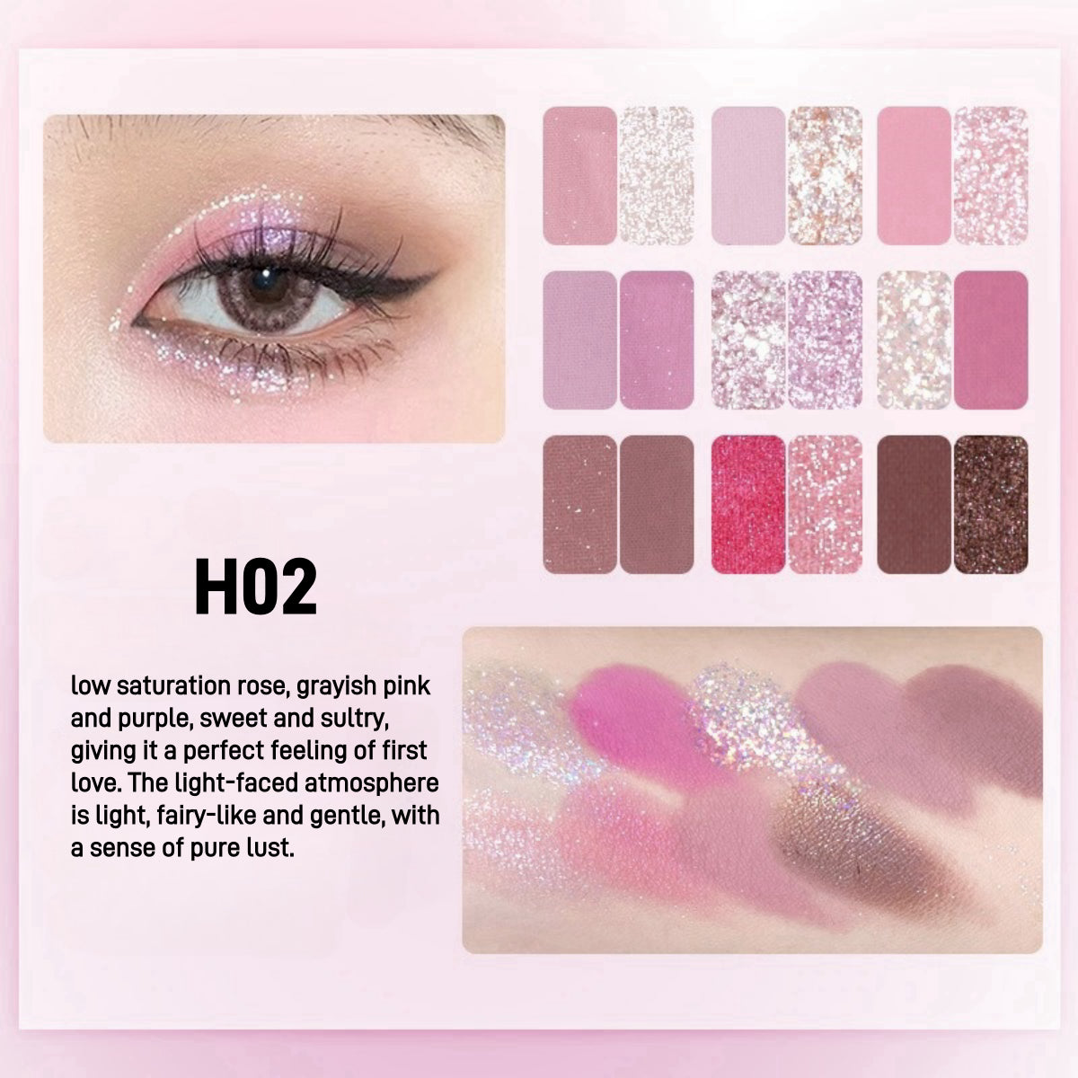 HOLD LIVE Secret Garden Eyeshadow Palette 18 Colors HL692