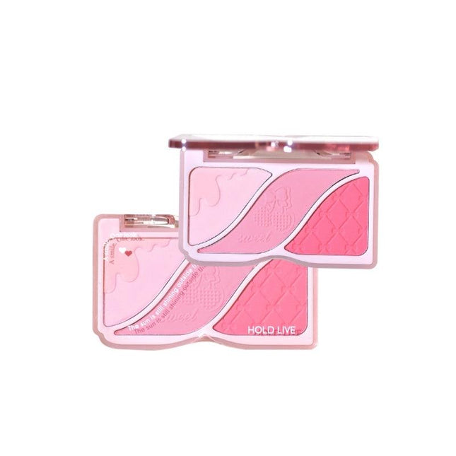 HOLDLIVE - Triple Colors Powder Blusher 9g