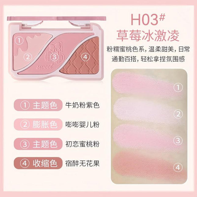 HOLDLIVE - Triple Colors Powder Blusher 9g