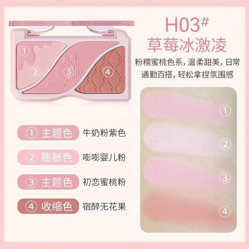 HOLD LIVE Triple Colors Powder Blusher HL750