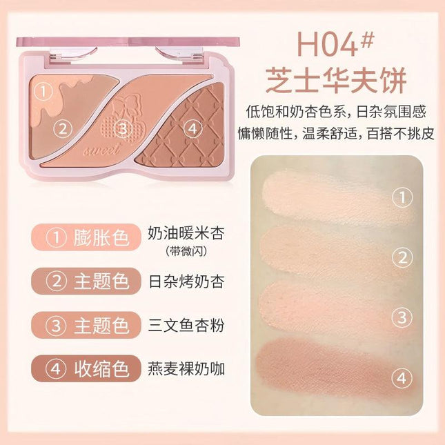 HOLDLIVE - Triple Colors Powder Blusher 9g
