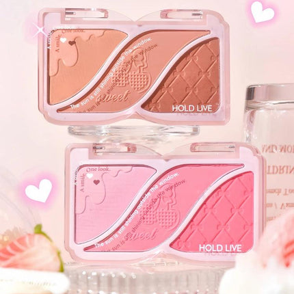 HOLD LIVE Triple Colors Powder Blusher HL750