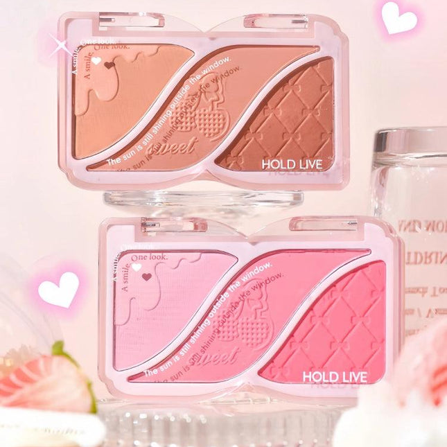 HOLDLIVE - Triple Colors Powder Blusher 9g