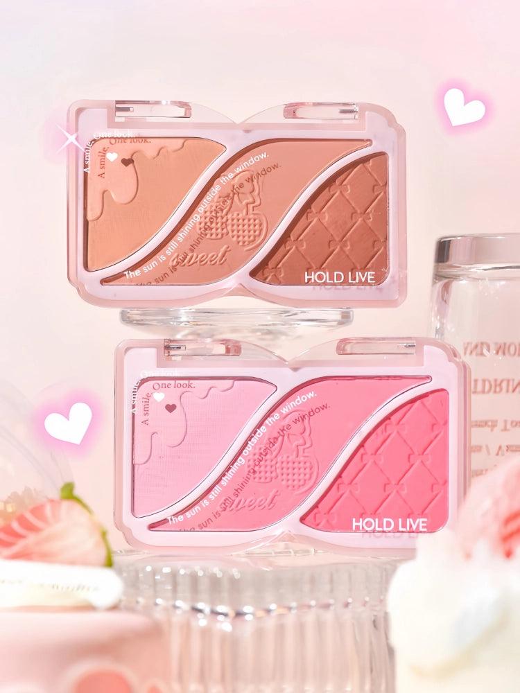 HOLD LIVE Triple Colors Powder Blusher HL750