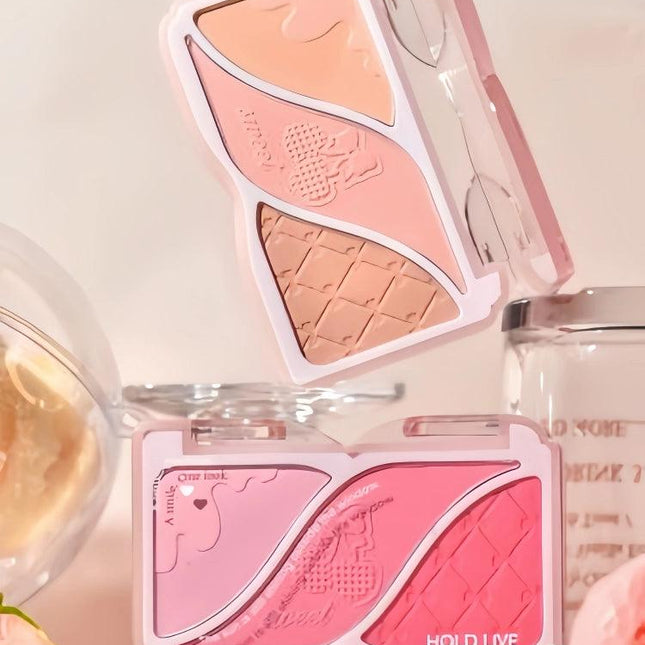HOLDLIVE - Triple Colors Powder Blusher 9g