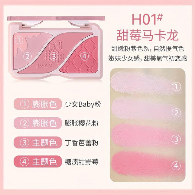 HOLDLIVE - Triple Colors Powder Blusher 9g