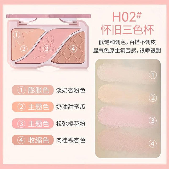HOLDLIVE - Triple Colors Powder Blusher 9g