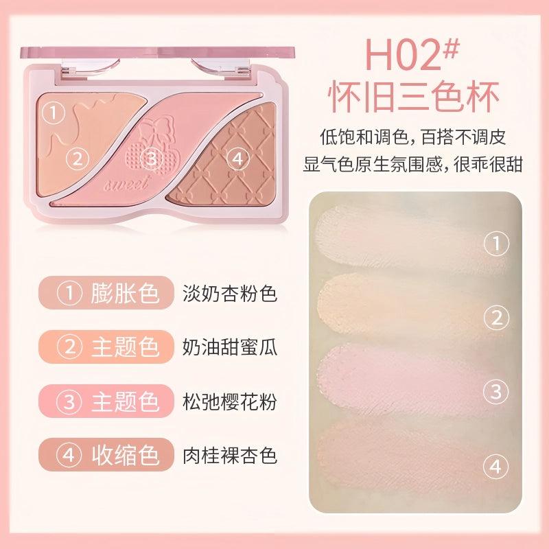 HOLD LIVE Triple Colors Powder Blusher HL750