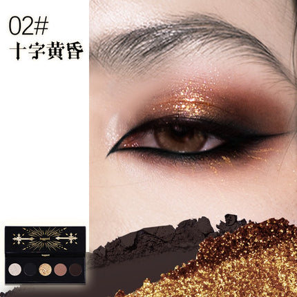 Haggard Five Colors Eyeshadow Palette Gothic Makeup HG004