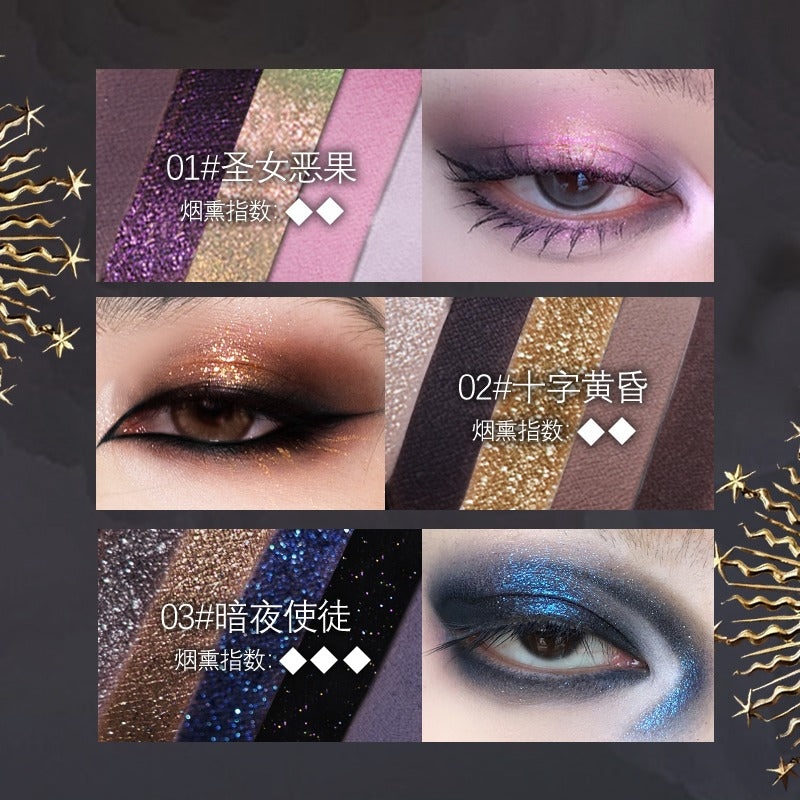 Haggard Five Colors Eyeshadow Palette Gothic Makeup 4.2g