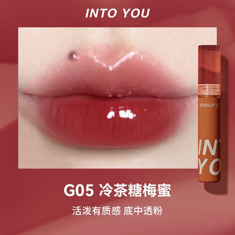 【NEW G06-G08】INTO YOU Lip Syrup Glossy Lip Tint IY024 - Chic Decent