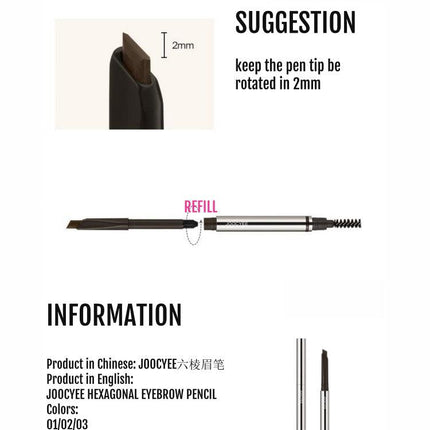 Joocyee-Hexagonal-Eyebrow-Pencil-Chic-Decent-Beauty-_8