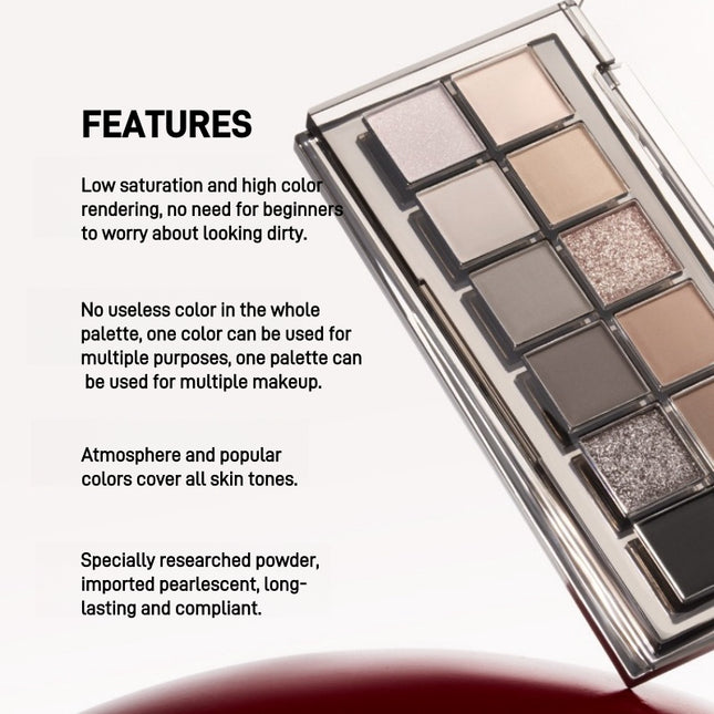 JOOCYEE - [#01-#05] 12 Shades Eyeshadow Palette 14g