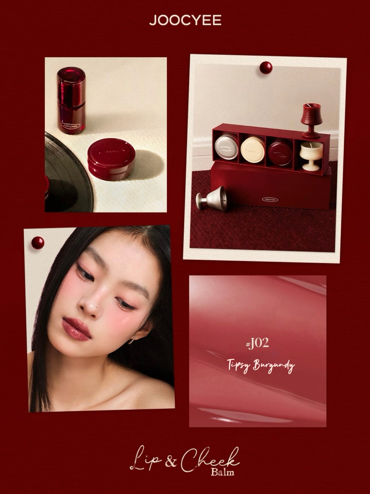 [Tipsy Night] Lip n Cheek Balm Glazed or Matte 6g