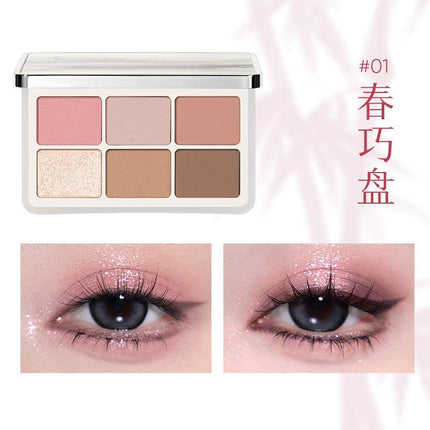 Judydoll Qixi 6Color Eyeshadow Palette JD139 - Chic Decent