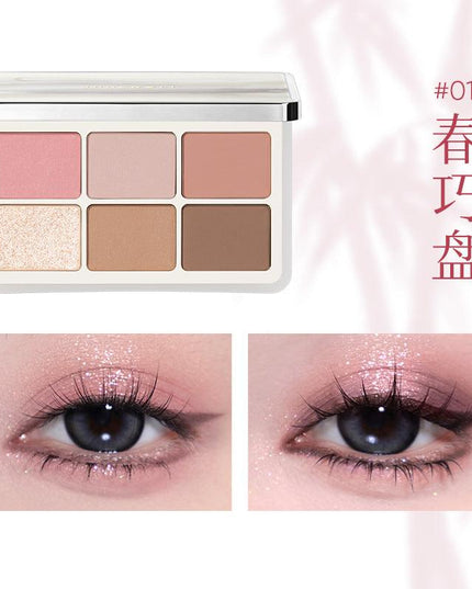 Judydoll Qixi 6Color Eyeshadow Palette JD139 - Chic Decent