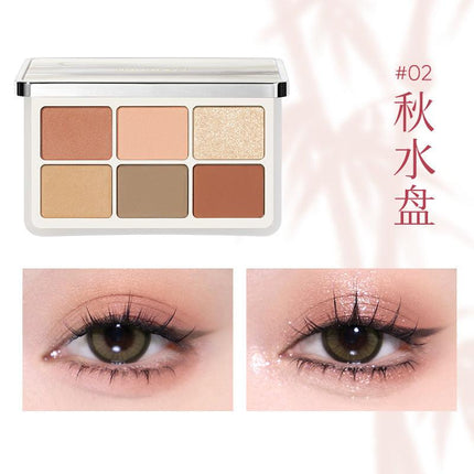 Judydoll Qixi 6Color Eyeshadow Palette JD139 - Chic Decent