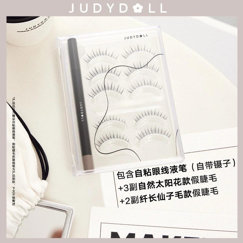 Judydoll Eyelashes N Adhesive Eyeliner Kit Reusable JD182