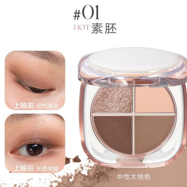 Judydoll -  Glazed 4 Colors Eyeshadow Palette OOTD 6.5g