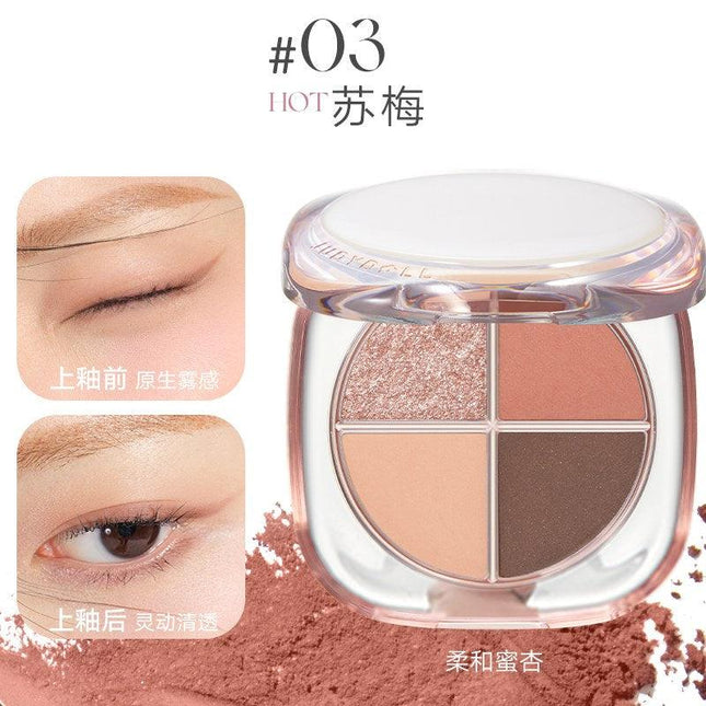 Judydoll -  Glazed 4 Colors Eyeshadow Palette OOTD 6.5g