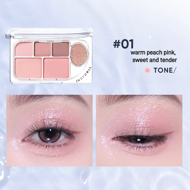 Judydoll -  Elaborate 6 Colors Eyeshadow Palette 8g