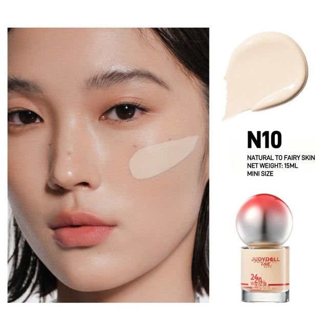 Judydoll Live-  Long Wearing Foundation N10 15ml Live Series